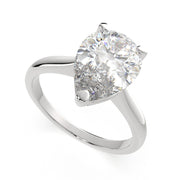 Juliana Pear Cut Classic Solitaire Engagement Ring Setting - Nivetta